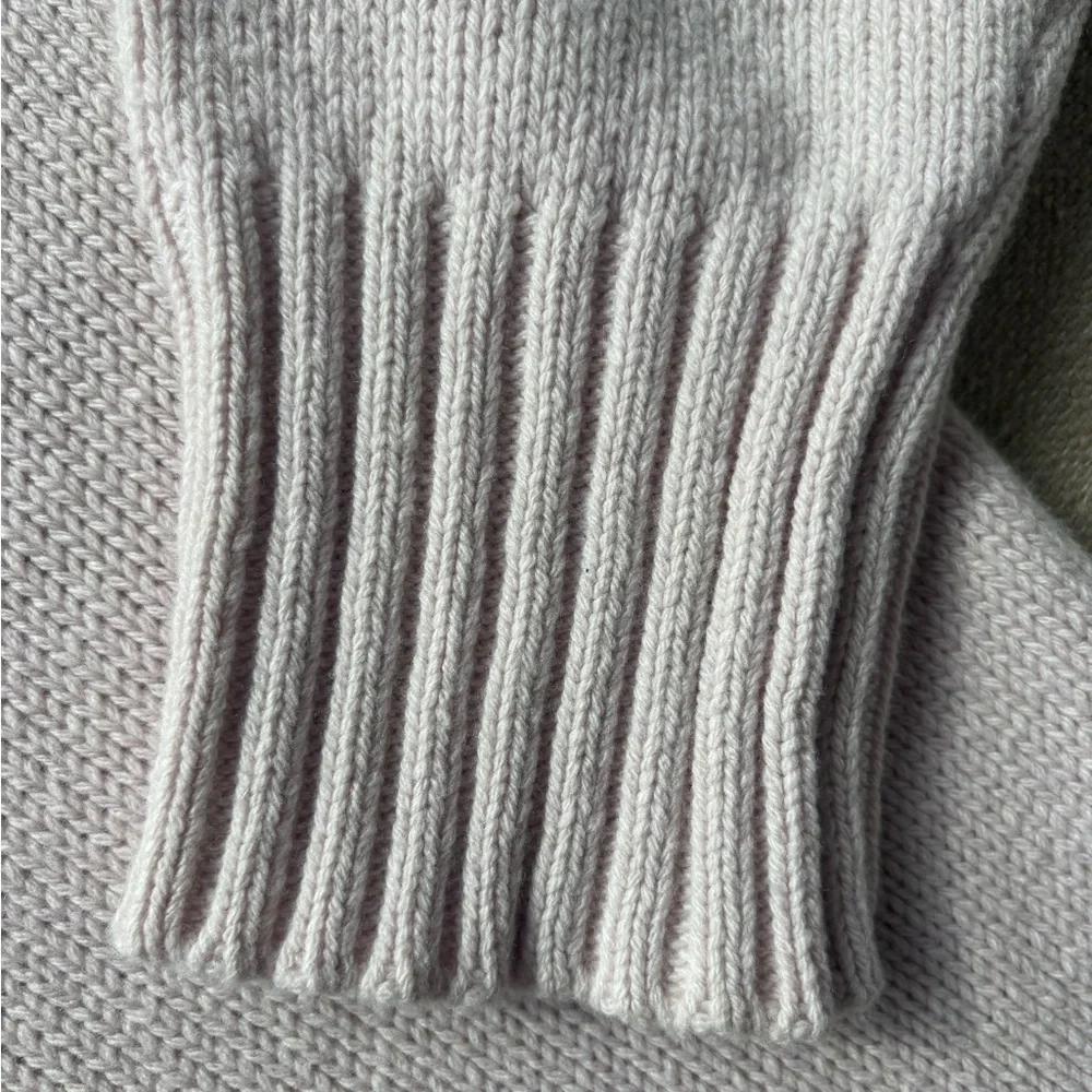 G Label by Goop - Lavender Chunky Crewneck Sweater, XS - Picture 4 of 6